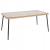 ΤΡΑΠΕΖΙ ΟΡΘΟΓΩΝΙΟ ALLEGRA HM5538.11 ΜΕΤΑΛ.ΜΑΥΡΟ-P.E. RATTAN ΦΥΣΙΚΟ 159,5x89,5x72Υεκ.