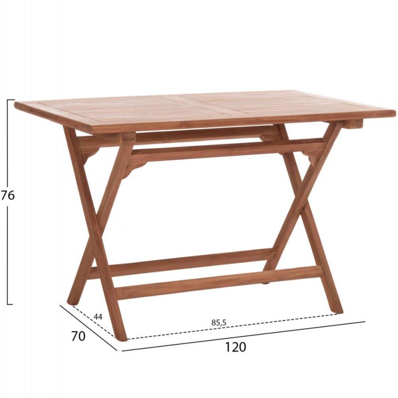 ΤΡΑΠΕΖΙ ΠΤΥΣΣΟΜΕΝΟ ΟΡΘΟΓΩΝΙΟ ERIS HM18117 ΞΥΛΟ TEAK--ΦΥΣΙΚΟ 120x70x76Υεκ. ΤΡΑΠΕΖΙ ΠΤΥΣΣΟΜΕΝΟ ΟΡΘΟΓΩΝΙΟ ERIS HM18117 ΞΥΛΟ TEAK--ΦΥΣΙΚΟ 120x70x76Υεκ.