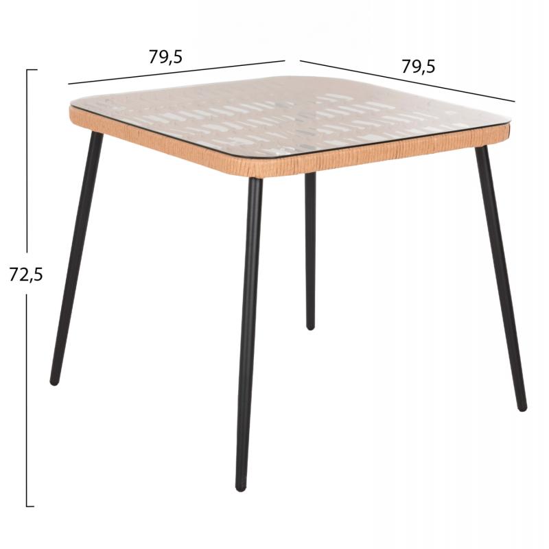 ΤΡΑΠΕΖΙ ΤΕΤΡΑΓΩΝΟ ALLEGRA HM5536.11 ΜΕΤΑΛ.ΜΑΥΡΟ-P.E. RATTAN ΦΥΣΙΚΟ 79,5x79,5x72,5Υεκ ΤΡΑΠΕΖΙ ΤΕΤΡΑΓΩΝΟ ALLEGRA HM5536.11 ΜΕΤΑΛ.ΜΑΥΡΟ-P.E. RATTAN ΦΥΣΙΚΟ 79,5x79,5x72,5Υεκ