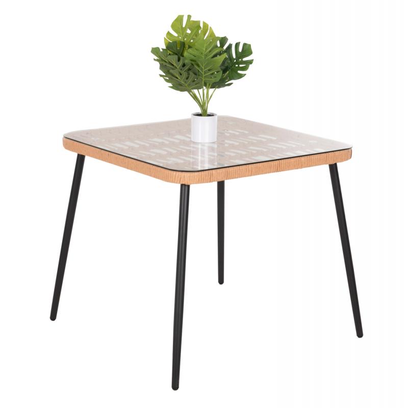 ΤΡΑΠΕΖΙ ΤΕΤΡΑΓΩΝΟ ALLEGRA HM5536.11 ΜΕΤΑΛ.ΜΑΥΡΟ-P.E. RATTAN ΦΥΣΙΚΟ 79,5x79,5x72,5Υεκ ΤΡΑΠΕΖΙ ΤΕΤΡΑΓΩΝΟ ALLEGRA HM5536.11 ΜΕΤΑΛ.ΜΑΥΡΟ-P.E. RATTAN ΦΥΣΙΚΟ 79,5x79,5x72,5Υεκ