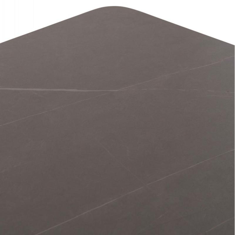 ΤΡΑΠΕΖΙ ΤΡΑΠΕΖΑΡΙΑΣ STAD HM6557.01 ΓΚΡΙ ΑΛΟΥΜΙΝΙΟ & SINTERED STONE TOP 180x90x74Υεκ