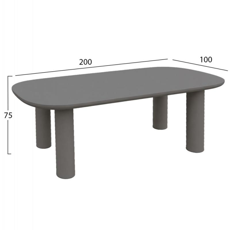 ΤΡΑΠΕΖΙ ΤΡΑΠΕΖΑΡΙΑΣ KIORA HM6597.01 ΓΚΡΙ FIBER CEMENT 200x100x75Υεκ ΤΡΑΠΕΖΙ ΤΡΑΠΕΖΑΡΙΑΣ KIORA HM6597.01 ΓΚΡΙ FIBER CEMENT 200x100x75Υεκ