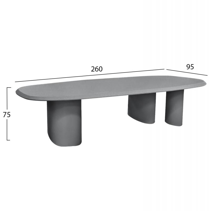 ΤΡΑΠΕΖΙ ΤΡΑΠΕΖΑΡΙΑΣ FIBER CEMENT ΟΒΑΛ GLEN HM6598.02 ΜΠΕΖ 260x95x75Υεκ ΤΡΑΠΕΖΙ ΤΡΑΠΕΖΑΡΙΑΣ FIBER CEMENT ΟΒΑΛ GLEN HM6598.02 ΜΠΕΖ 260x95x75Υεκ