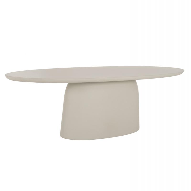 ΤΡΑΠΕΖΙ ΤΡΑΠΕΖΑΡΙΑΣ ΟΒΑΛ BRECCAN HM6576.02 ΜΠΕΖ FIBER CEMENT 200x100x75Υεκ. ΤΡΑΠΕΖΙ ΤΡΑΠΕΖΑΡΙΑΣ ΟΒΑΛ BRECCAN HM6576.02 ΜΠΕΖ FIBER CEMENT 200x100x75Υεκ.