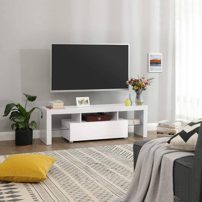 Έπιπλο τηλεόρασης Πάρης 140 x 45 x 35 cm με Φωτισμό LED LTV14WT