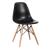 ART Wood Kαρέκλα Τραπεζαρίας - Κουζίνας, Πόδια Οξιά, Κάθισμα PP Μαύρο - 1 Step K/D