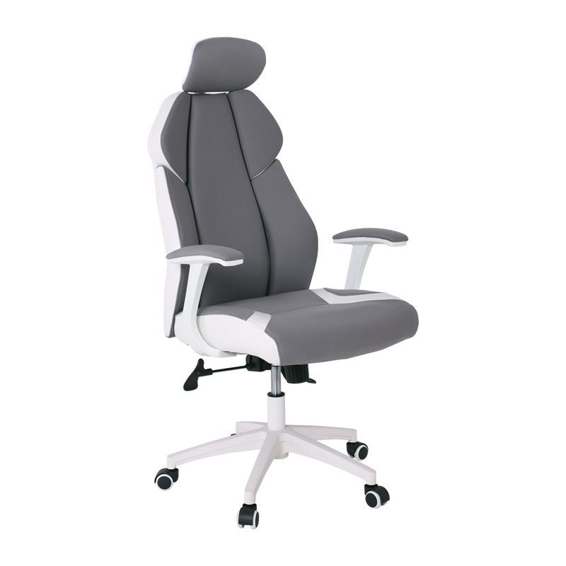 BF8300 Πολυθρόνα Γραφείου Διευθυντή, Microfiber Γκρι PU Άσπρο BF8300 Πολυθρόνα Γραφείου Διευθυντή, Microfiber Γκρι PU Άσπρο