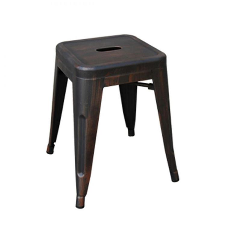 RELIX Σκαμπό-Pro, Στοιβαζόμενο, Μέταλλο Βαφή Antique Black
