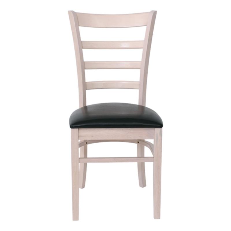 NATURALE Καρέκλα White Wash, Pu Μαύρο