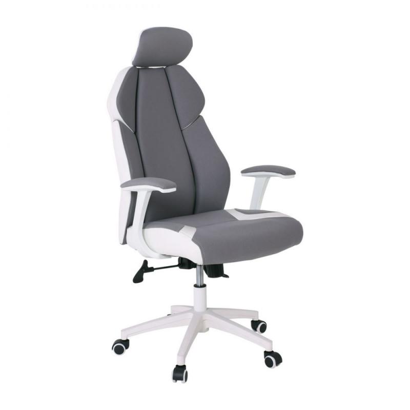 BF8300 Πολυθρόνα Γραφείου Διευθυντή, Microfiber Γκρι PU Άσπρο BF8300 Πολυθρόνα Γραφείου Διευθυντή, Microfiber Γκρι PU Άσπρο