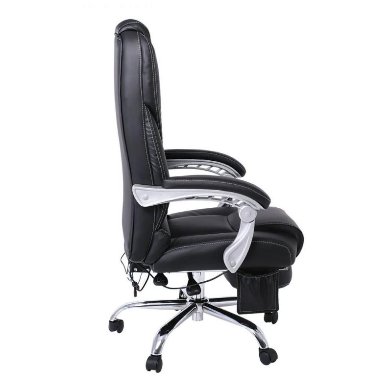 BF8550 Massage Relax Πολυθρόνα Γραφείου Διευθυντή, Βάση Χρώμιο με Υποπόδιο, Pu Μαύρο BF8550 Massage Relax Πολυθρόνα Γραφείου Διευθυντή, Βάση Χρώμιο με Υποπόδιο, Pu Μαύρο