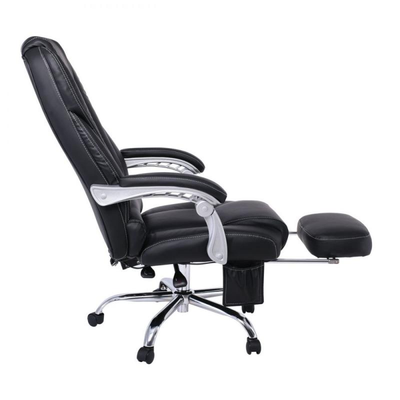 BF8550 Massage Relax Πολυθρόνα Γραφείου Διευθυντή, Βάση Χρώμιο με Υποπόδιο, Pu Μαύρο BF8550 Massage Relax Πολυθρόνα Γραφείου Διευθυντή, Βάση Χρώμιο με Υποπόδιο, Pu Μαύρο