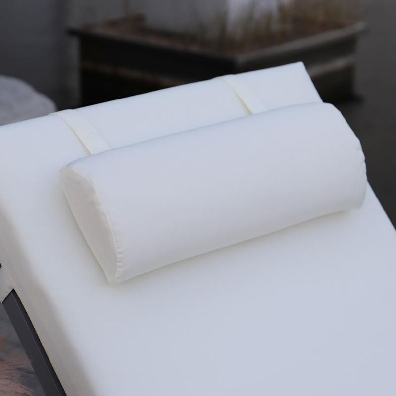SUNLOUNGER Μαξιλάρι Ξαπλώστρας με Προσκέφαλο, Ύφασμα Water Repellent Εκρού, Φερμουάρ SUNLOUNGER Μαξιλάρι Ξαπλώστρας με Προσκέφαλο, Ύφασμα Water Repellent Εκρού, Φερμουάρ