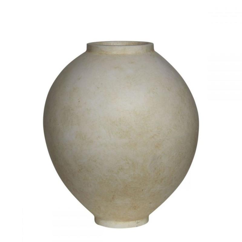 VASE-1 Βάζο Cement, Απόχρωση Beige Φ48x55cm