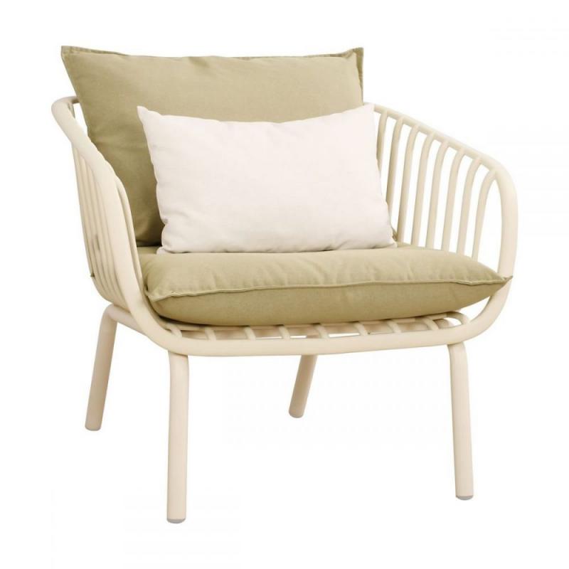 ASTRID Set Σαλόνι Κήπου 5τεμ, PP & Μέταλλο Cream, Μαξιλάρια Sandy Green ASTRID Set Σαλόνι Κήπου 5τεμ, PP & Μέταλλο Cream, Μαξιλάρια Sandy Green