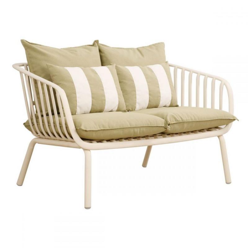 ASTRID Set Σαλόνι Κήπου 5τεμ, PP & Μέταλλο Cream, Μαξιλάρια Sandy Green ASTRID Set Σαλόνι Κήπου 5τεμ, PP & Μέταλλο Cream, Μαξιλάρια Sandy Green
