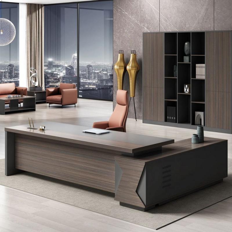 VIP Γραφείο Αριστερή Γωνία, Απόχρωση Grey Walnut VIP Γραφείο Αριστερή Γωνία, Απόχρωση Grey Walnut