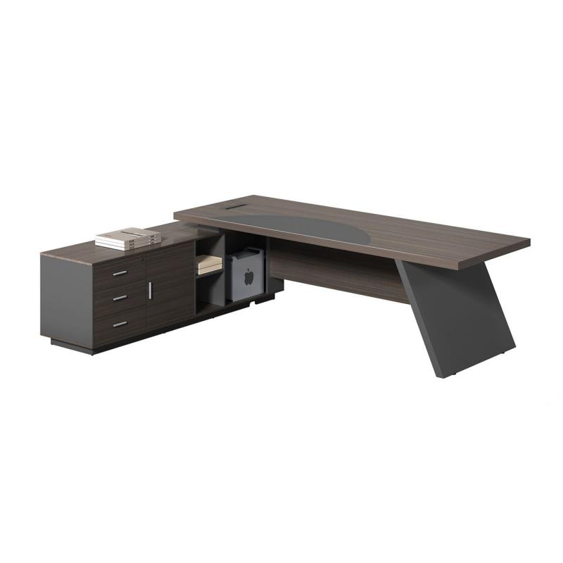 MASTER Γραφείο Αριστερή Γωνία, Απόχρωση Grey Walnut MASTER Γραφείο Αριστερή Γωνία, Απόχρωση Grey Walnut