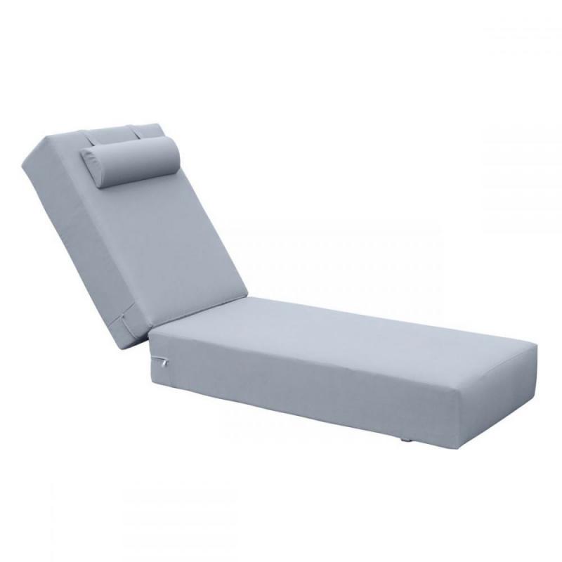 SUNLOUNGER Μαξιλάρι Ξαπλώστρας 20cm, Προσκέφαλο, Ύφασμα Water Repellent Γκρι, Φερμουάρ SUNLOUNGER Μαξιλάρι Ξαπλώστρας 20cm, Προσκέφαλο, Ύφασμα Water Repellent Γκρι, Φερμουάρ