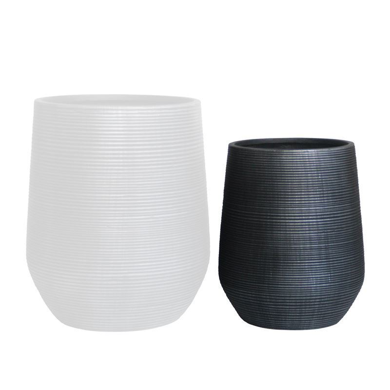 FLOWER POT-17 Φ45x50cm, Cement Απόχρωση Anthracite FLOWER POT-17 Φ45x50cm, Cement Απόχρωση Anthracite