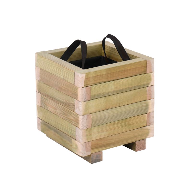 FLOWER POT WOOD Γλάστρα, Εμποτισμού Pine, Απόχρωση Φυσικό, 40x40x36cm FLOWER POT WOOD Γλάστρα, Εμποτισμού Pine, Απόχρωση Φυσικό, 40x40x36cm