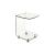 GLASSER Trolley Τραπεζάκι Βοηθητικό, Διάφανο Γυαλί 10mm