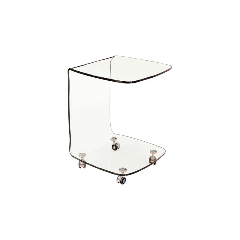GLASSER Trolley Τραπεζάκι Βοηθητικό, Διάφανο Γυαλί 10mm GLASSER Trolley Τραπεζάκι Βοηθητικό, Διάφανο Γυαλί 10mm