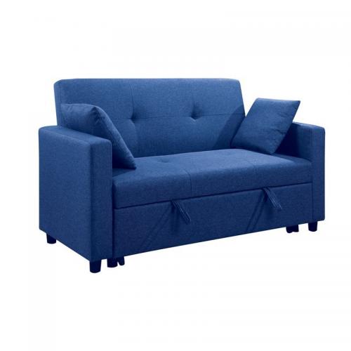 IMOLA Καναπές - Κρεβάτι Σαλονιού - Καθιστικού, 2Θέσιος Ύφασμα Μπλε