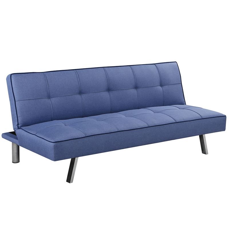KAPPA Καναπές - Κρεβάτι Σαλονιού - Καθιστικού, Ύφασμα Μπλε