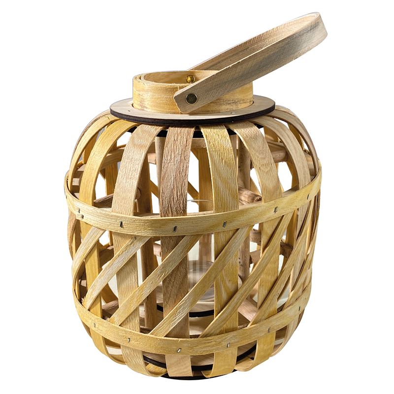 LANTERN ROUND Φανάρι Κήπου- Βεράντας Ξύλινο, Απόχρωση Φυσικό, με Γυάλινο ποτήρι LANTERN ROUND Φανάρι Κήπου- Βεράντας Ξύλινο, Απόχρωση Φυσικό, με Γυάλινο ποτήρι