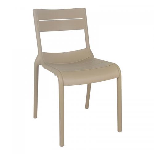 SERENA Καρέκλα Στοιβαζόμενη PP - UV Cappuccino