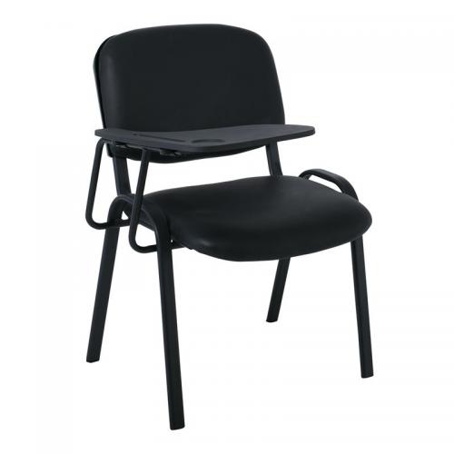 SIGMA Καρέκλα Θρανίο, Μέταλλο Βαφή Μαύρο, PVC Μαύρο