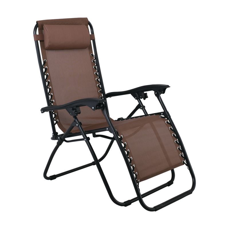 SUPER RELAX Πολυθρόνα με Υποπόδιο, Μέταλλο Βαφή Μαύρο, Textilene Καφέ SUPER RELAX Πολυθρόνα με Υποπόδιο, Μέταλλο Βαφή Μαύρο, Textilene Καφέ
