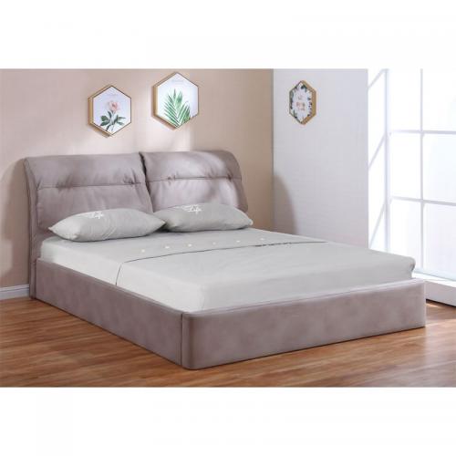 VALIANT Κρεβάτι*Διαλογής* Χώρο Αποθήκευσης, για Στρώμα 160x 200cm, Ύφασμα Nabuk Cappuccino