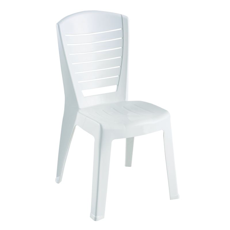 VIDA Καρέκλα Κήπου - Βεράντας Στοιβαζόμενη, PP Άσπρο