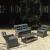 VITORIA Set Σαλόνι Κήπου ALU: Τραπεζάκι+2 Πολυθρόνες+2Θέσιος Wicker Grey Brown, Μαξ.Ανθρακί