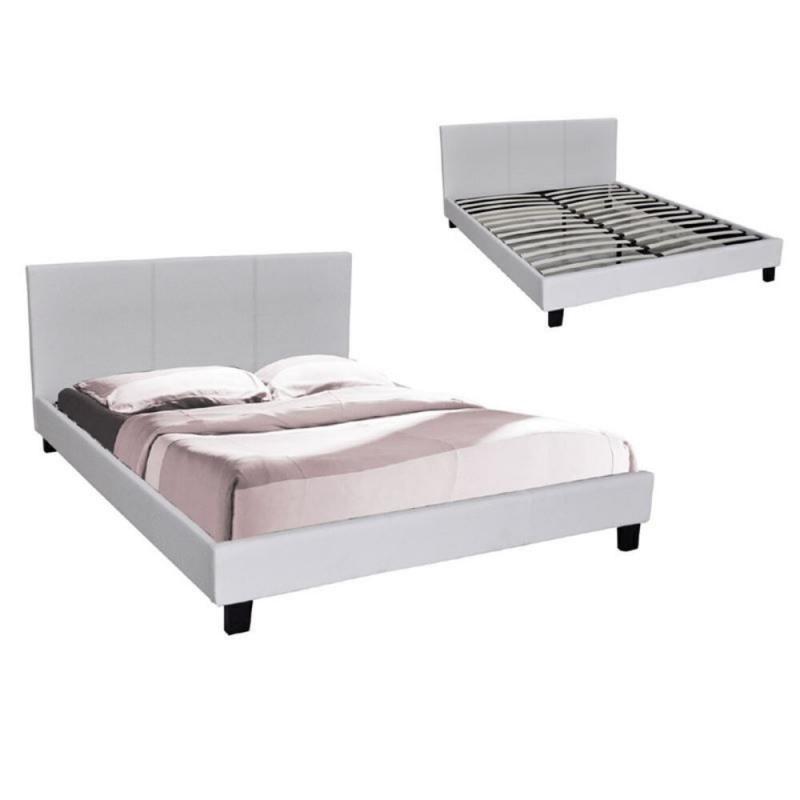 WILTON Κρεβάτι Μονό, για Στρώμα 90x190cm, Pu Άσπρο WILTON Κρεβάτι Μονό, για Στρώμα 90x190cm, Pu Άσπρο