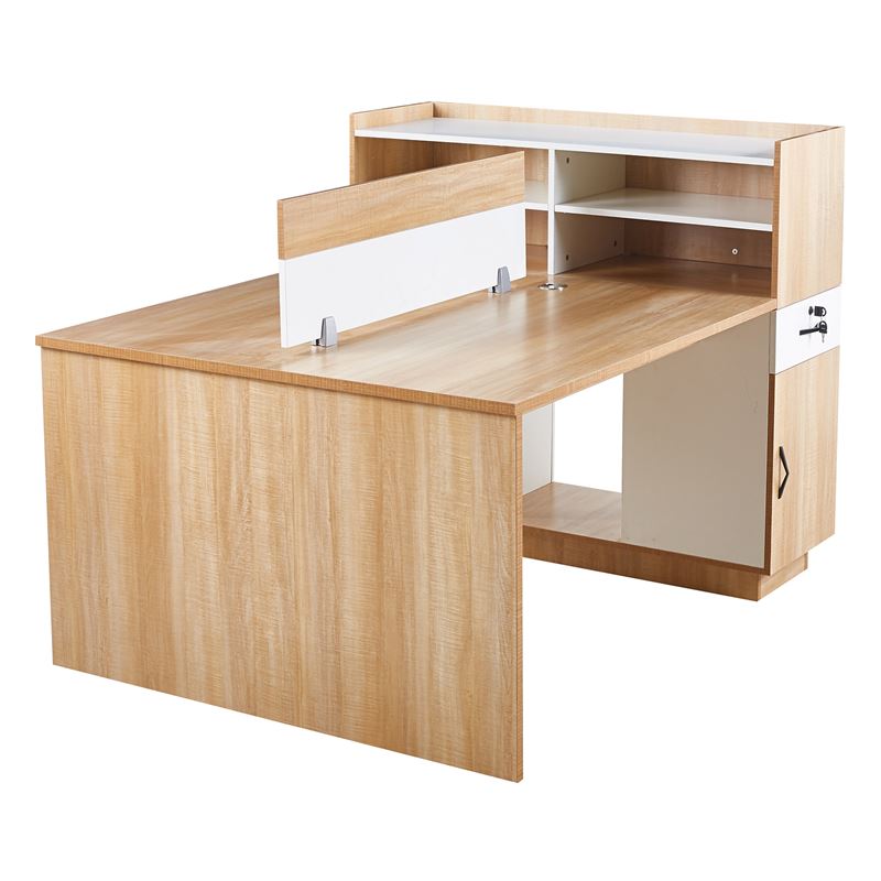 WORKSTATION Γραφείο - Σταθμός Εργασίας 2 Θέσεων, Melamine Απόχρωση Sonoma-Άσπρο WORKSTATION Γραφείο - Σταθμός Εργασίας 2 Θέσεων, Melamine Απόχρωση Sonoma-Άσπρο