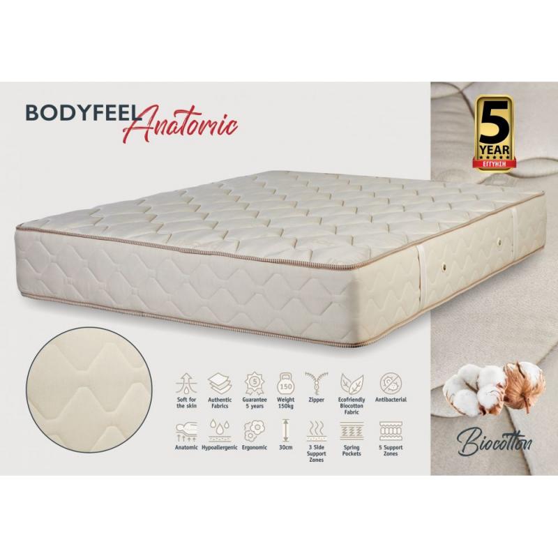 KPS ΣΤΡΩΜΑ BODYFEEL ANATOMIC 130X200X30ΕΚ BIOCOTTON KPS ΣΤΡΩΜΑ BODYFEEL ANATOMIC 130X200X30ΕΚ BIOCOTTON