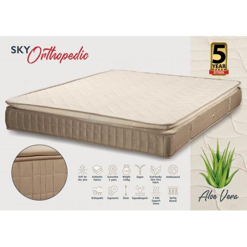 KPS ΣΤΡΩΜΑ ΜΕ ΑΝΩΣΤΡΩΜΑ SKY ORTHOPEDIC 090X190X26EK ALOE VERA