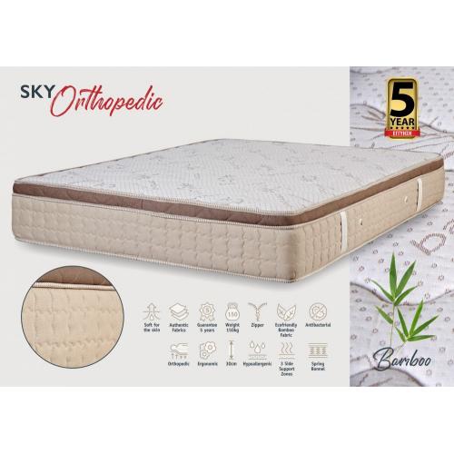 KPS ΣΤΡΩΜΑ ΜΕ ΑΝΩΣΤΡΩΜΑ SKY ORTHOPEDIC 090X190X30EK BAMBOO