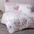 Σετ παπλωματοθήκη Jayda Cotton Box 3 τμχ Μονή (160x220) χρώμα ροζ - λευκό