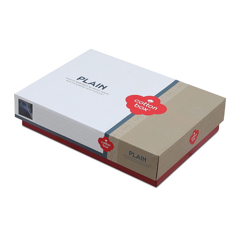Σετ παπλωματοθήκη Plain Cotton Box 4 τμχ Διπλή (200x220) χρώμα ανθρακί Σετ παπλωματοθήκη Plain Cotton Box 4 τμχ Διπλή (200x220) χρώμα ανθρακί