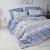 Σετ παπλωματοθήκη Cleo Cotton Box 4 τμχ Διπλή (200x220) χρώμα μπλε