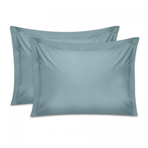 Μαξιλαροθήκες ύπνου Tonne Cotton Box Σετ 2 τμχ χρώμα μπλε 50x70+5εκ.