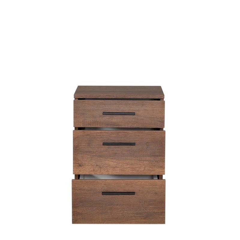 Κομοδίνο - συρταριέρα Trendline Megapap χρώμα καρυδί 40x39x57εκ. Κομοδίνο - συρταριέρα Trendline Megapap χρώμα καρυδί 40x39x57εκ.