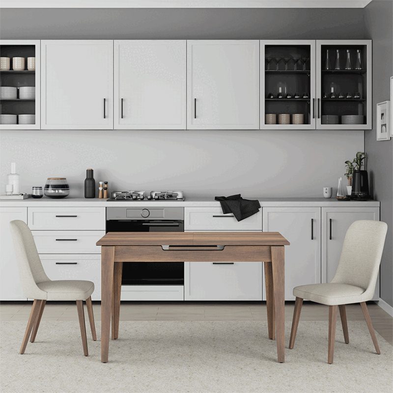 Τραπέζι Trendline Megapap επεκτεινόμενο χρώμα καρυδί 120/150x70x75εκ. Τραπέζι Trendline Megapap επεκτεινόμενο χρώμα καρυδί 120/150x70x75εκ.