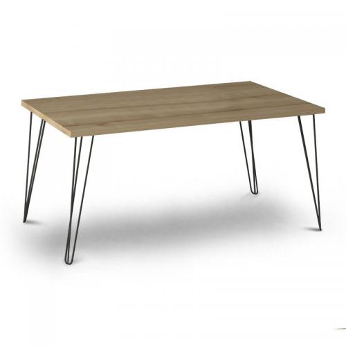Τραπεζάκι σαλονιού Fiona Megapap χρώμα oak 90x55x43εκ.