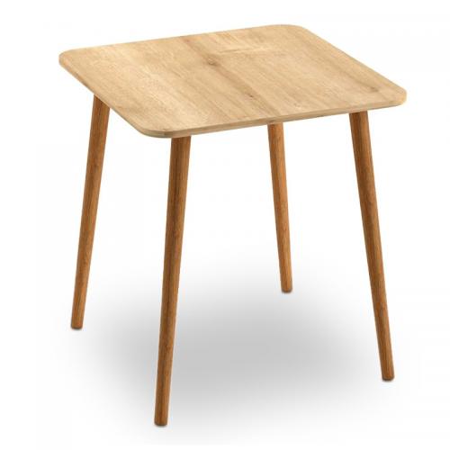 Τραπέζι Kare Megapap από μελαμίνη χρώμα oak 70x70x72εκ.