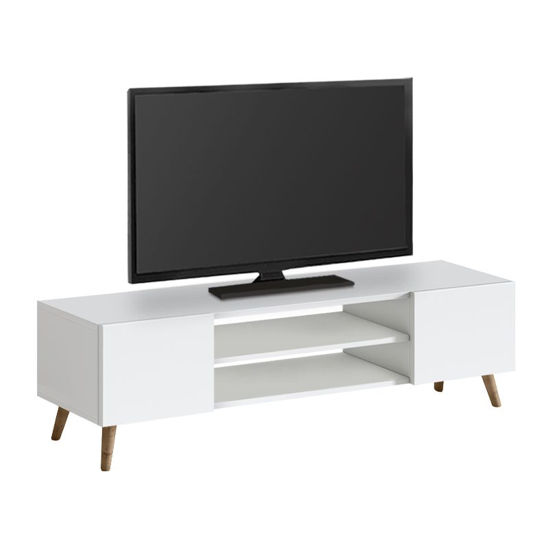Έπιπλο τηλεόρασης Etna Megapap χρώμα λευκό 150x30x45εκ. Έπιπλο τηλεόρασης Etna Megapap χρώμα λευκό 150x30x45εκ.